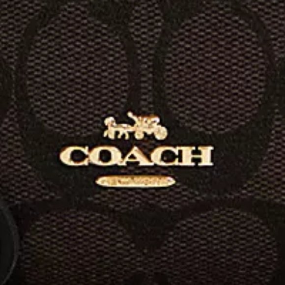 NWT $108 COACH Double Zip Wallet In Signature Canvas - Picture 3 of 5